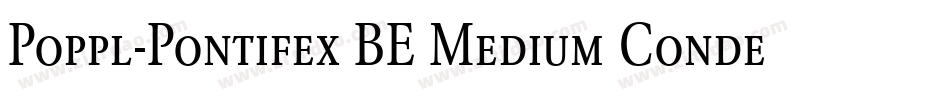 Poppl-Pontifex BE Medium Condensed with Small Caps字体转换